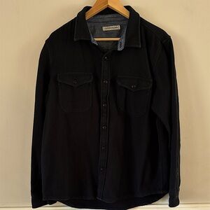 Outerknown Black Blanket Shirt Button Up Size Large